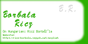 borbala ricz business card